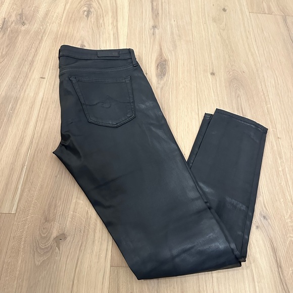 AG Coated Black Legging Ankle Jeans - Picture 5 of 6